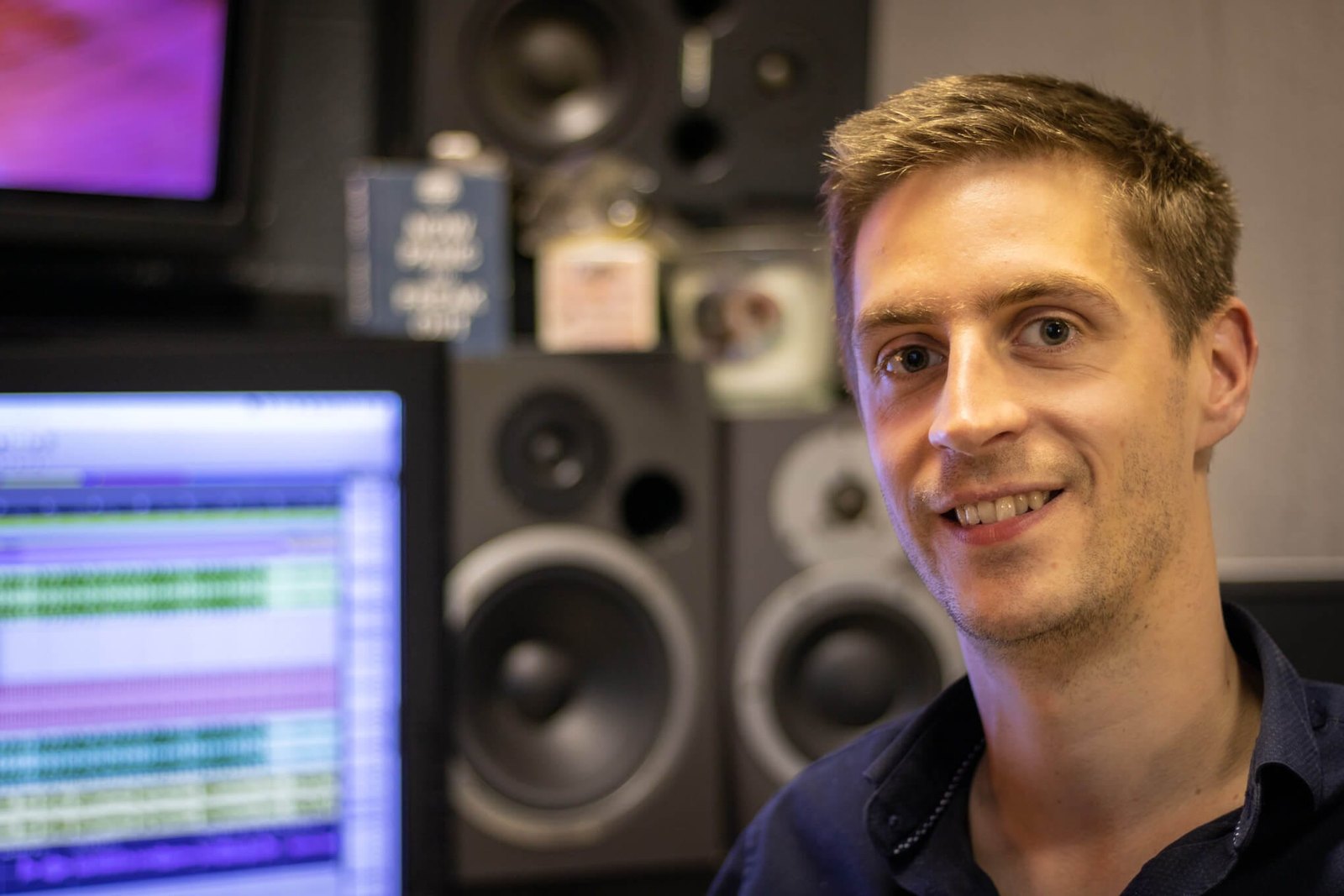 Portrait of Eoin O'Grady in a studio environment